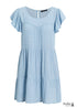 Bohemian Cute Blue Short Mini Dress